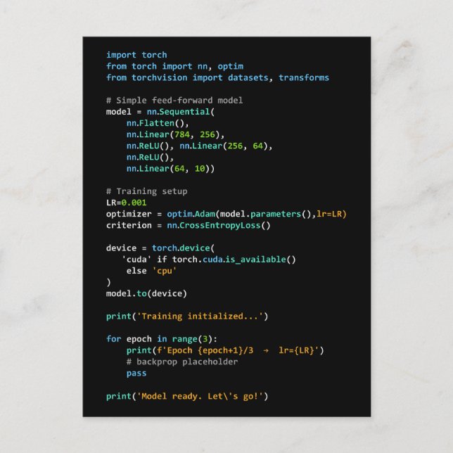 Coding Humor - Developer Logic and Tech Life Vykort (Framsida)