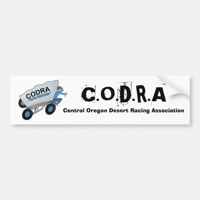 CODRAlogo C.O.D.R.A, centralOregon öken Rac… Bildekal (Framsidan)