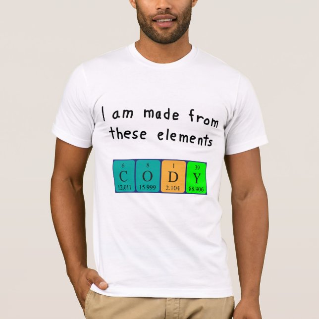 Cody-återkommande bord namn-skjorta t-shirt (Framsida)