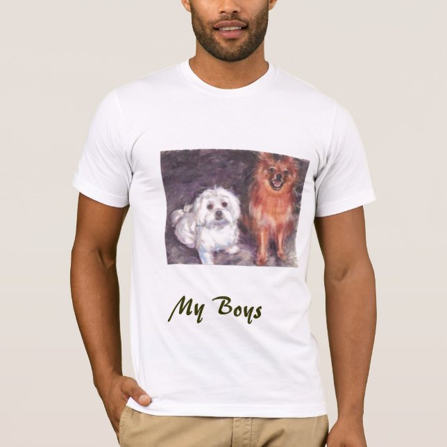 Cody & Boomer,    min pojkar T Shirt (Framsida)