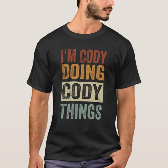 Cody Doing Cody Sak Coding Nerd 1 T Shirt (Framsida)
