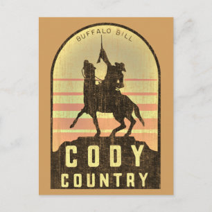 Cody Land Wyoming Vykort