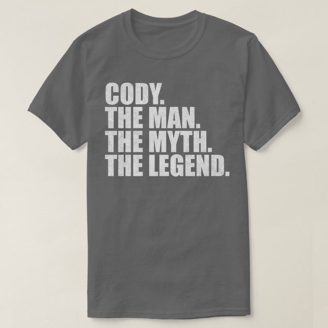 Cody Namn Cody gav namn T Shirt (Design framsida)