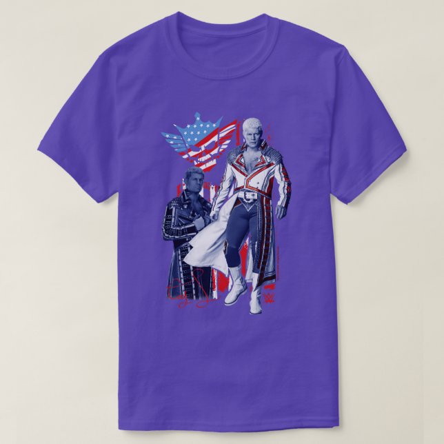 Cody Rhodes Americana Retro Långärmad TShirt T Shirt (Design framsida)