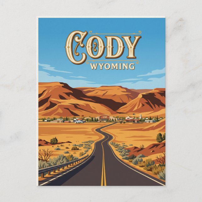 Cody USA Vykort (Framsida)