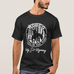 Cody Wyoming Rodeo-huvudstaden World Keepsaké T Shirt