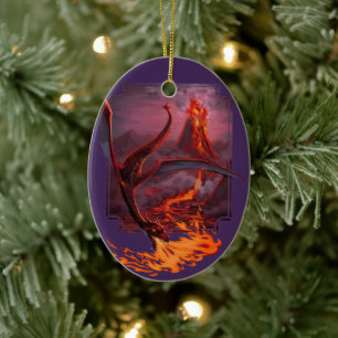 Cody's Lava Dragon Julgransprydnad Keramik