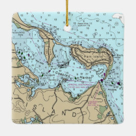 Coecles Harbor Nautical jul Julgransprydnad Keramik
