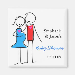 Coed Baby Shower Magnet, pojke Magnet