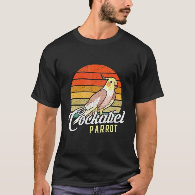 Coekatiel Parrot Bird Design Bird T Shirt (Framsida)