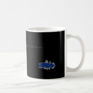 Coelacanth muggsvart kaffemugg