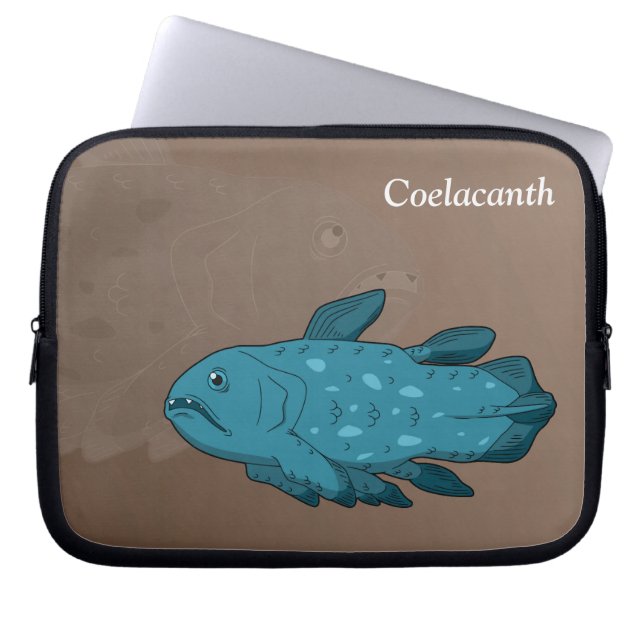 Coelacanth- the Living Fossil Laptop Sleeve (Framsidan)