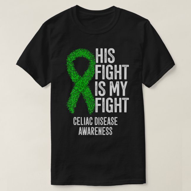 Coeliac och hans kamp är min Medvetna sjukdom i ka T Shirt (Design framsida)