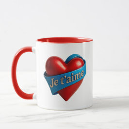 coeur amoureux mugg