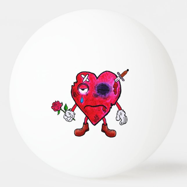 Cœur brisé  pingisboll (Framsidan)