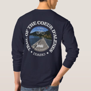 Coeur d'Alene-banan (cykling c) T Shirt