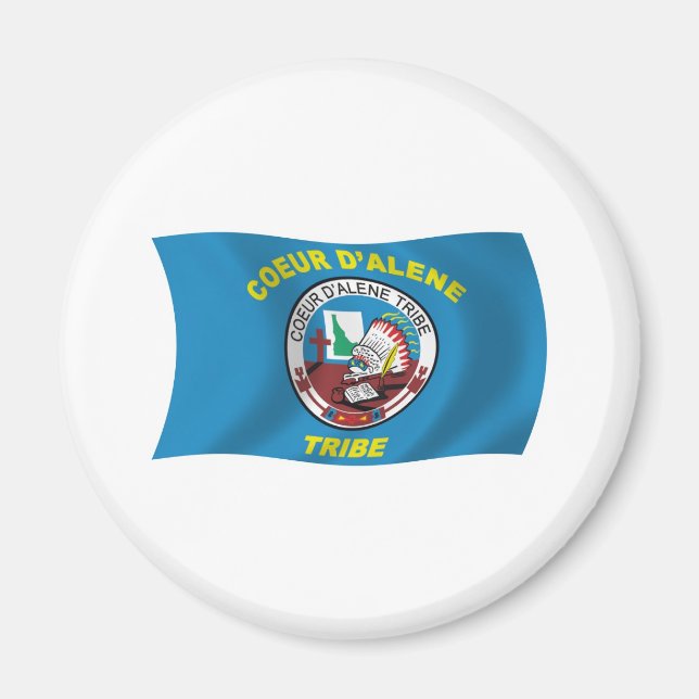 Coeur d'Alene Flaggmagnet Magnet (Framsidan)