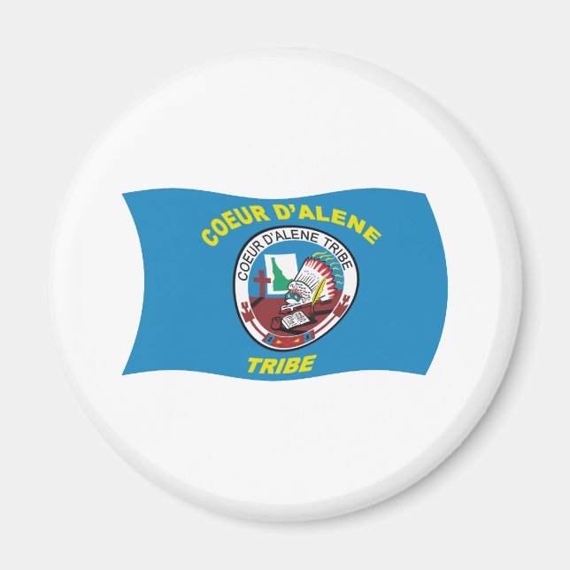 Coeur d'Alene Flaggmagnet Magnet (Framsidan)