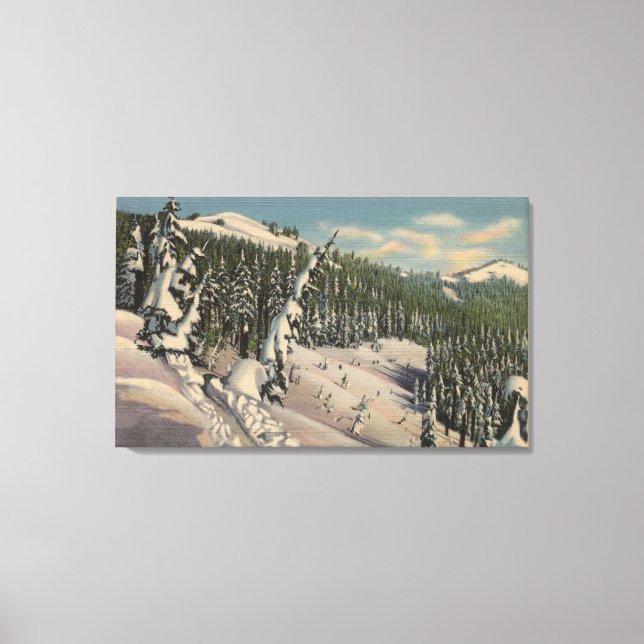 Coeur d'Alene, ID - Coeur d'Alene Canvastryck (Framsida)