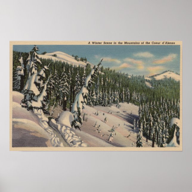 Coeur d'Alene, ID - Coeur d'Alene Poster (Framsidan)