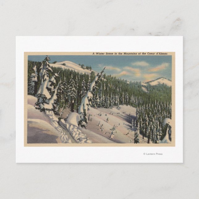 Coeur d'Alene, ID - Coeur d'Alene Vykort (Framsida)