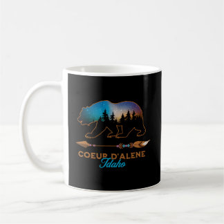 Coeur d'Alene Idaho Bear Starry Nattresur Kaffemugg