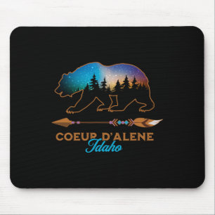 Coeur D'alene Idaho Björn Stjärnklar Natt Resa Min Musmatta