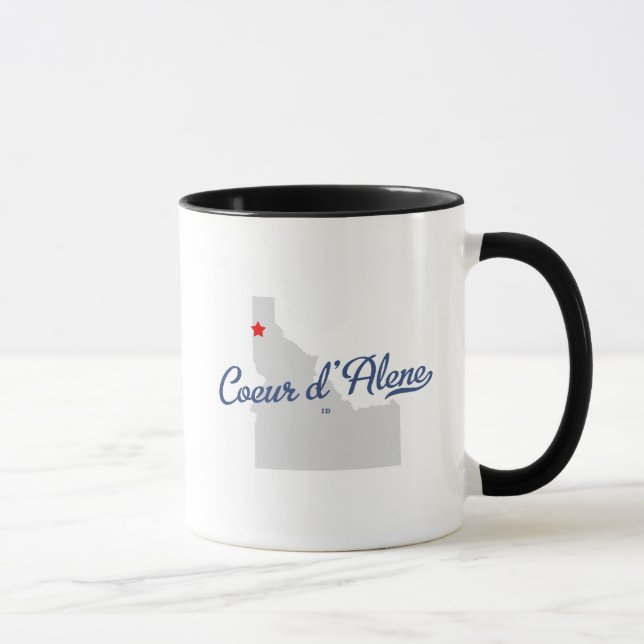 Coeur D'alene Idaho legitimationskjorta Mugg (Höger)
