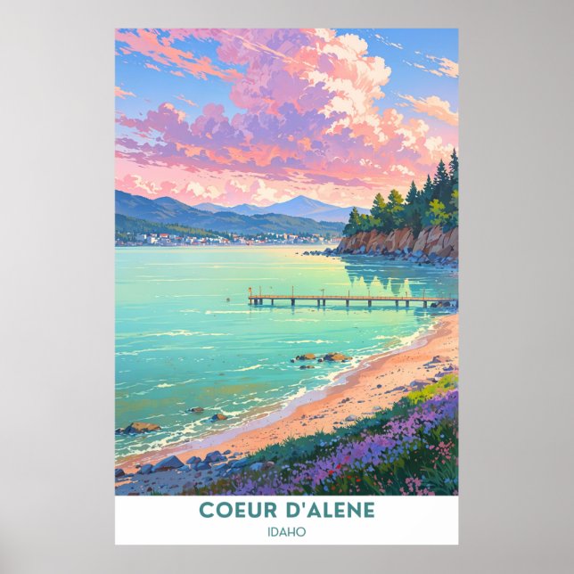 Coeur d'Alene, Idaho Poster (Framsidan)