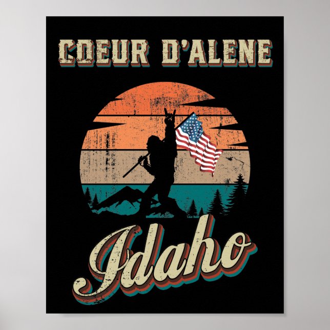 Coeur d'Alene Idaho Poster (Framsidan)