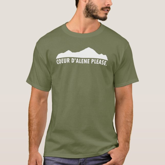 Coeur d'Alene Idaho Snälla T Shirt (Framsida)