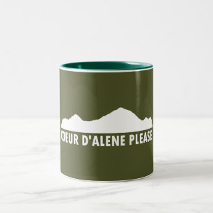 Coeur d'Alene Idaho Snälla Två-Tonad Mugg