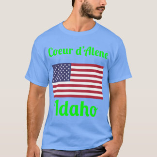 Coeur dAlene Idaho Snyggt Prints T Shirt