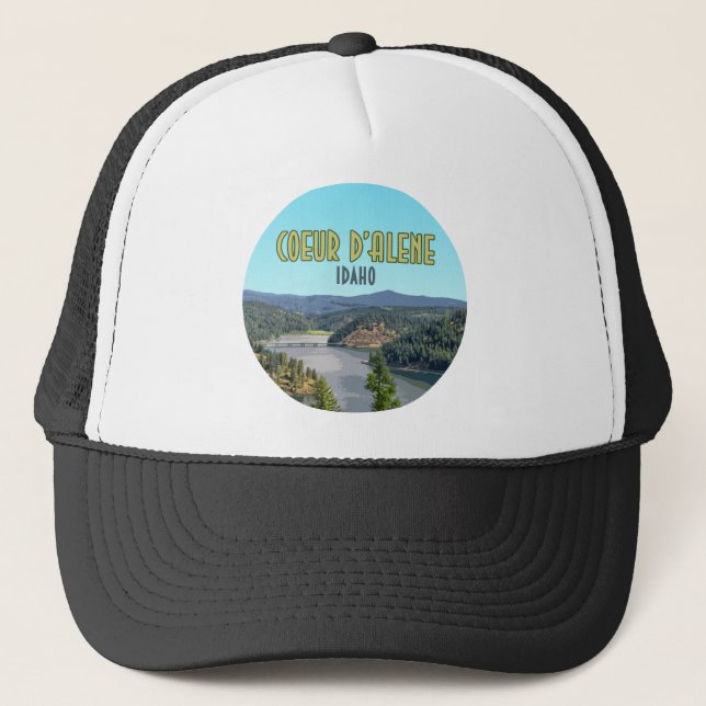 Coeur d'Alene Idaho Souvenir Keps (Framsida)