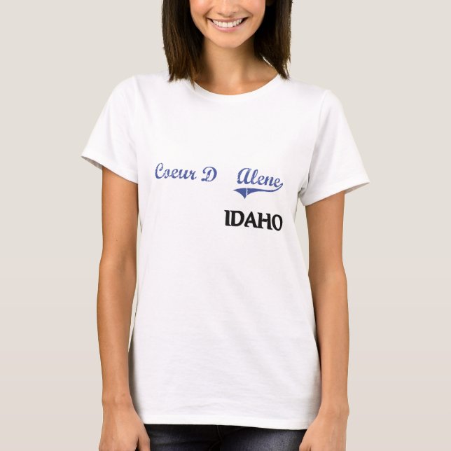Coeur D'Alene Idaho stadsklassiker Tröja (Framsida)