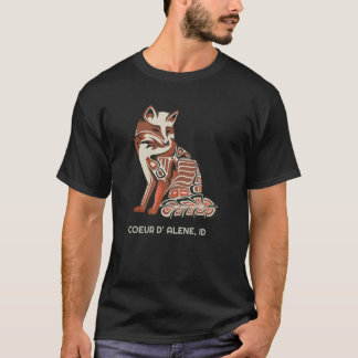 Coeur D'Alene Idaho Tribal Fox Native American Ha T Shirt