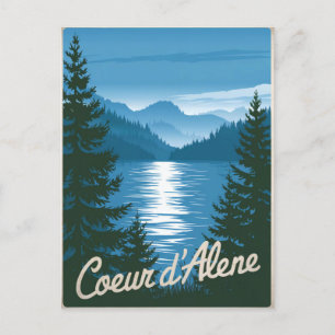 Coeur d'Alene Idaho Vykort