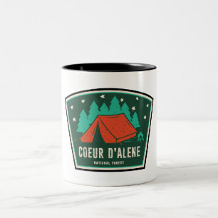 Coeur D'Alene National Forest Camping Två-Tonad Mugg