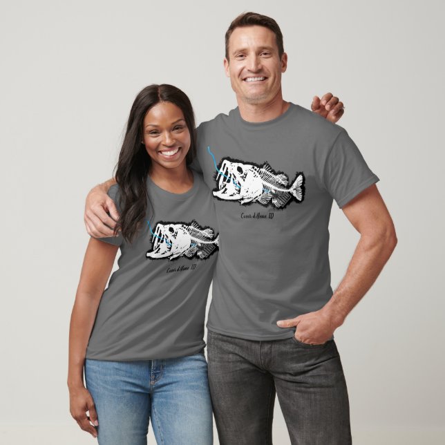 COEUR D'ALENE ONE BAD BASS SVALT ID PATRIOT T SHIRT (Unisex)