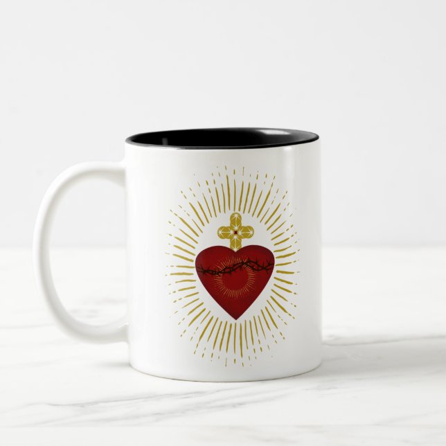 Coeur de Jésus Två-Tonad Mugg (Vänster)