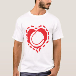 coeur love like tennis sport t shirt