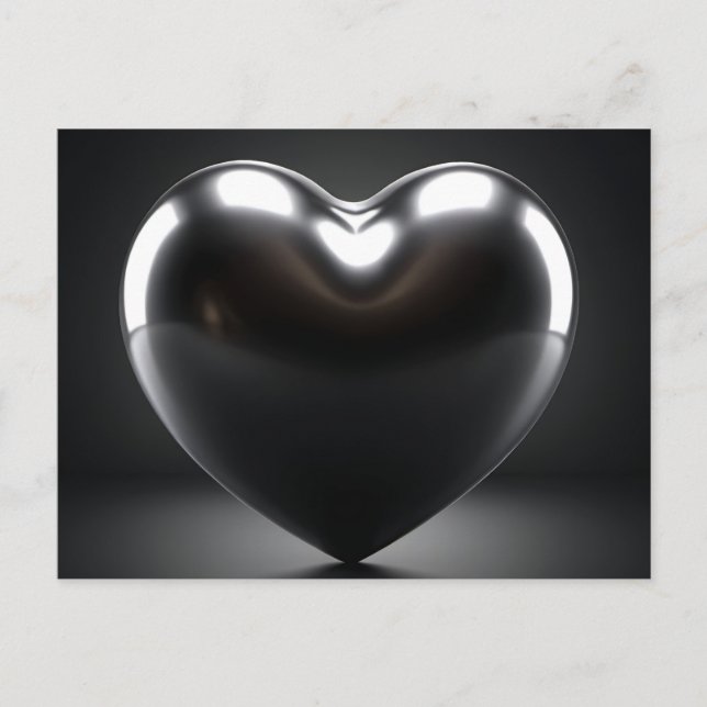 Coeur Noir Digital Art Vykort (Framsida)