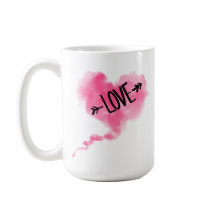 Cœur Nuage rose Tasse