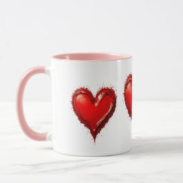 Cœurs Rouges, Symbole d'un Amour Sincère. Mugg