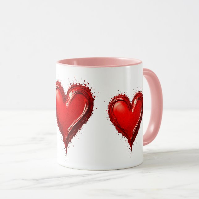 Cœurs Rouges, Symbole d'un Amour Sincère. Mugg (Framsida höger)