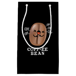 Coff-ee Funny Coughing Coffee Bean Pun Mörk BG
