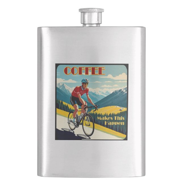 Coffe gör att detta händer Cykling Fickplunta (Framsidan)