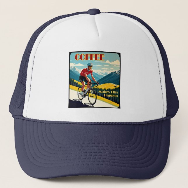 Coffe gör att detta händer Cykling Keps (Framsida)