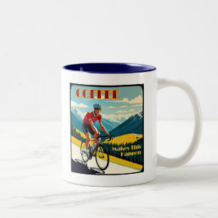 Coffe gör att detta händer Cykling Två-Tonad Mugg