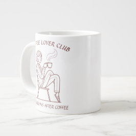 Coffe Lover Club: Livet Börjar Efter Kaffet Jumbo Mugg